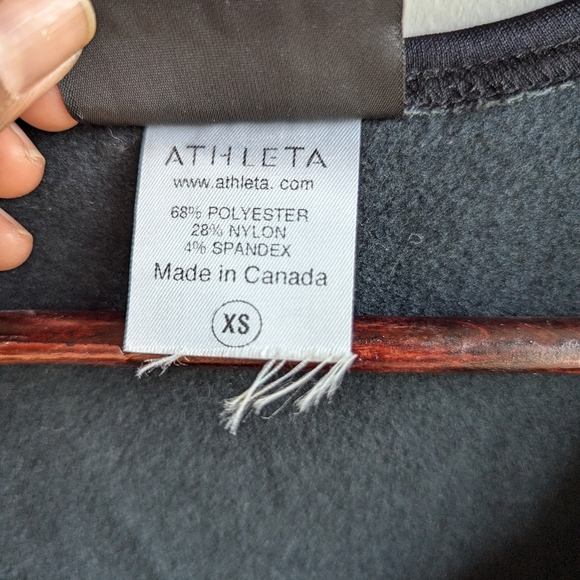 Athleta Athletic Mini Dress Women's Size XS Tennis/Golf Black Made in Canada - Picture 4 of 10